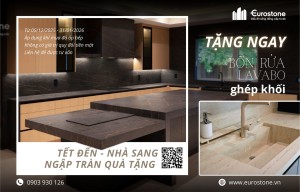 [CTKM] Mua Đá Bếp Nhận Lộc: Lavabo – Bồn Rửa Dekton Cao Cấp Từ Eurostone