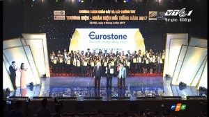 Eurostone đạt danh hiệu “Top 10 thương hiệu, nhãn hiệu nổi tiếng 2017"”