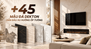 Đá siêu nén Dekton cho tường biệt thự: +45 mẫu đá dẫn đầu xu hướng