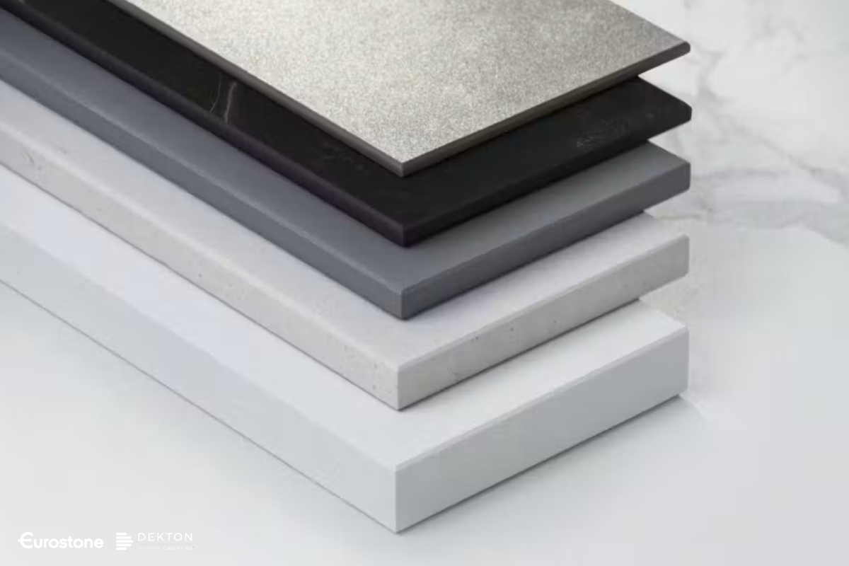 đá dekton đa dạng màu sắc độ dày